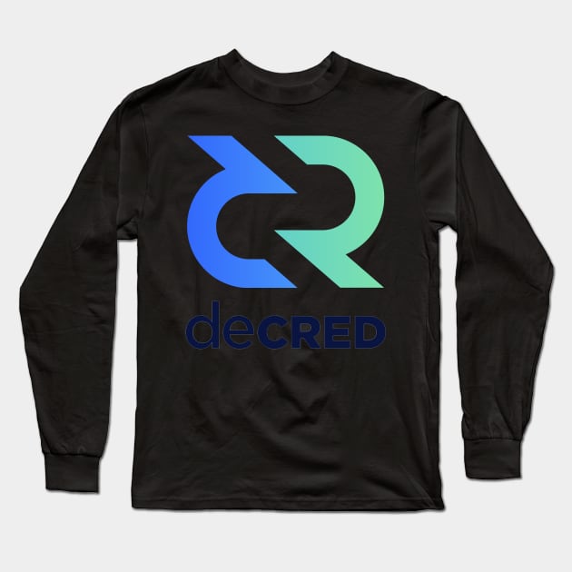 Decred Coin Cryptocurrency DCR crypto Long Sleeve T-Shirt by J0k3rx3